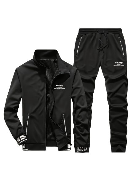 Spring and Autumn Casual Men's Jacket Set